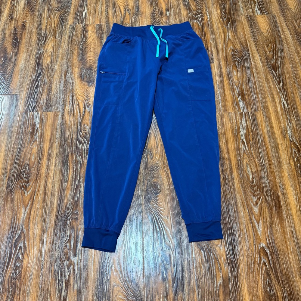 IRG MD Scrub Pants Womens Blue Jogger Drawstring Cargo 181203